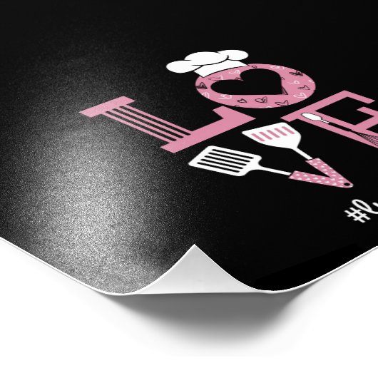 Liefde Lunch Lady Life Funny Valentijnsdag Cadeaus Foto Afdruk (Hoek)