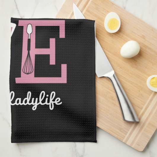 Liefde Lunch Lady Life Funny Valentijnsdag Cadeaus Theedoek (Quarter Fold)
