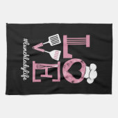 Liefde Lunch Lady Life Funny Valentijnsdag Cadeaus Theedoek (Horizontaal)