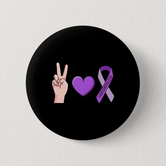 Liefde Lupus Paarse Lint Bewustzijn Meme Ronde Button 5,7 Cm (Voorkant)