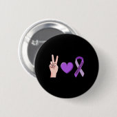 Liefde Lupus Paarse Lint Bewustzijn Meme Ronde Button 5,7 Cm (Voorkant /achterkant)