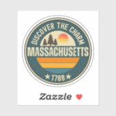 Liefde MA - Massachusetts Staat Souvenir Sticker (Vel)
