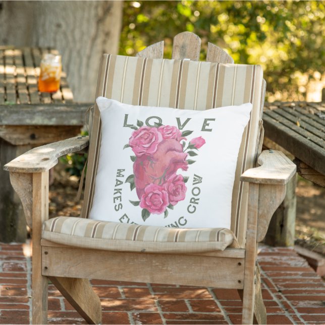 Liefde maakt alles groeien buitenkussen (Stoel)