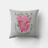 Liefde maakt alles groeien kussen (Achterkant)