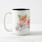 Liefde maakt alles mooi Koreaans personaliseren Tweekleurige Koffiemok (Links)