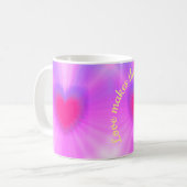 Liefde maakt de wereld rond koffiemok (Voorkant links)