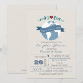 Liefde maakt de wereld rond Vrijgezellenfeest uitn Kaart (Voorkant / Achterkant)