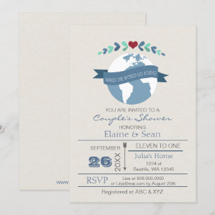 Liefde maakt de wereld rond Vrijgezellenfeest uitn Kaart