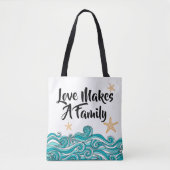 Liefde maakt een adoptie van het gezin - Staarvis Tote Bag (Voorkant)