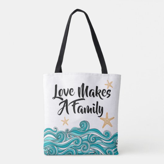 Liefde maakt een adoptie van het gezin - Staarvis Tote Bag (Achterkant)