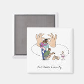 Liefde maakt een familie ASL Magnet (Voorkant / Achterkant)