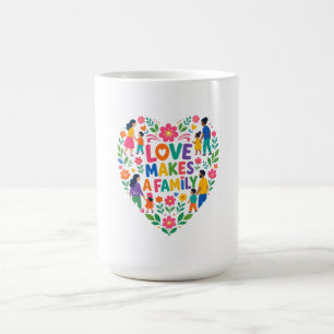 Liefde Maakt Een Familie Bloemhart Shirt Koffiemok
