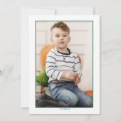 Liefde maakt een familiehartfoto-aankondiging aankondiging (Achterkant)