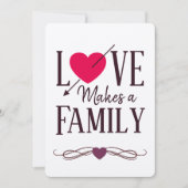 Liefde maakt een gezin - Aankondigingen van adopti (Voorkant)