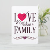 Liefde maakt een gezin - Aankondigingen van adopti (Staand voorkant)