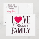 Liefde maakt een gezin - Aankondigingen van adopti (Voorkant / Achterkant)