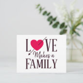 Liefde maakt een gezin - Aankondigingen van adopti (Staand voorkant)