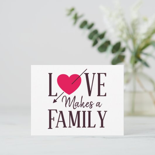 Liefde maakt een gezin - Aankondigingen van adopti (Staand voorkant)