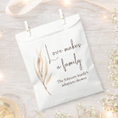 "Liefde maakt een gezin" Adoptiedouche Bedankzakje (Geknipt)