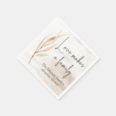 "Liefde maakt een gezin" Adoptiedouche Servet (Hoek)