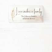 "Liefde maakt een gezin" Adoptiedouche Spandoek (Insitu)