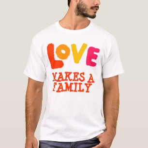 Liefde maakt een gezin, adoptietoeslagen t-shirt