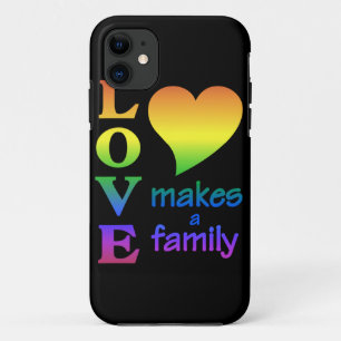 Liefde maakt een iPhone case-maate van een familie Case-Mate iPhone Case