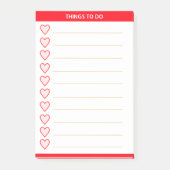 Liefde maakt gepersonaliseerde dingen post-it® notes (Voorkant)