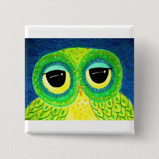 Liefde maakt je groter dan leven (2) vierkante button 5,1 cm (Voorkant)