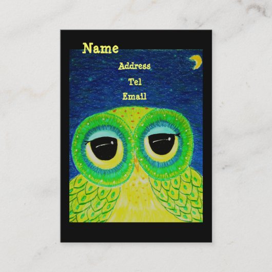 Liefde maakt je groter dan leven visitekaartje (Voorkant)