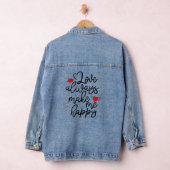 Liefde maakt me altijd gelukkig  denim jacket (Hangar)