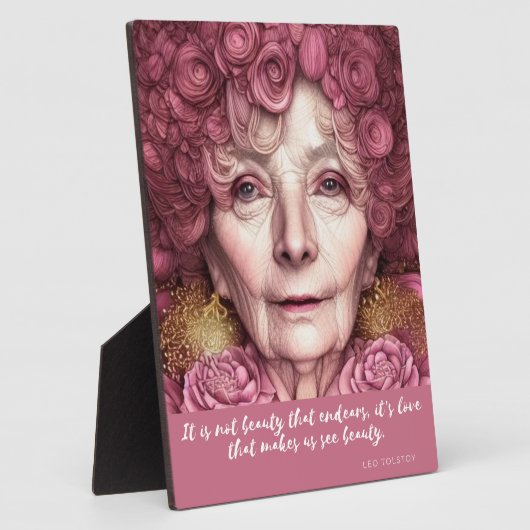 Liefde maakt ons mooty Quote tabletop Fotoplaat (Zijkant)