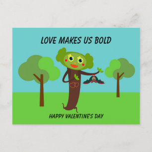 Liefde maakt ons Valentijnse feestdag gedurfd Briefkaart