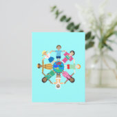 Liefde maakt van deze wereld een familie briefkaart (Staand voorkant)