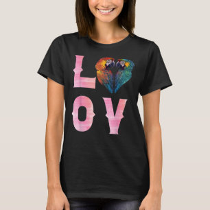 LIEFDE Macaws en Macaw Papegaaien Vogelpapegaai Ei T-shirt