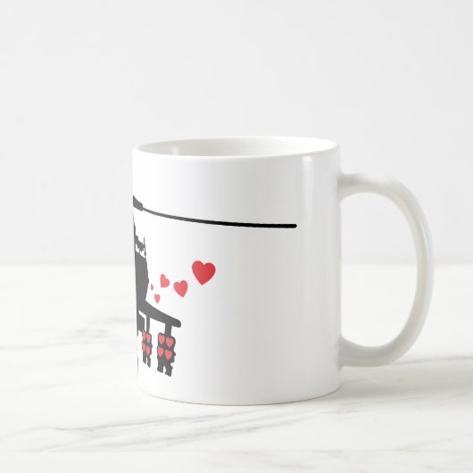 Liefde machine-aanval koffiemok (Rechts)