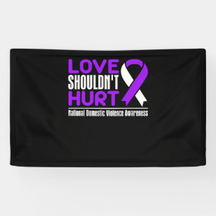 Liefde mag geen nationale huiselijk geweld uitdage spandoek