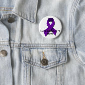 "Liefde mag geen pijn doen" DV Awareness Maand (Oc Ronde Button 5,7 Cm (In situ)