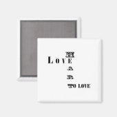 Liefde Magneet (Voorkant / Achterkant)