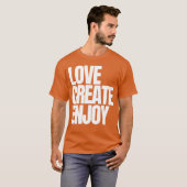 LIEFDE MAKEN GENIETEN T-SHIRT (Voorkant volledig)
