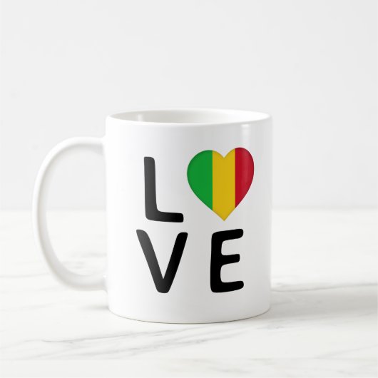 Liefde - Mali vlag Koffiemok (Links)