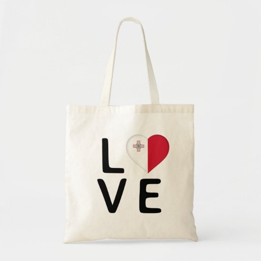 Liefde - Malta Flag Tote Bag (Voorkant)
