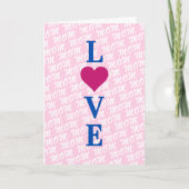 LIEFDE mama moeder modern elegant we houden van jo Kaart (Voorkant)