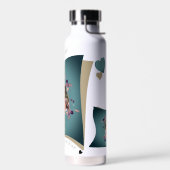 Liefde mama - multi foto collage waterfles (Links)
