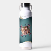 Liefde mama - multi foto collage waterfles (Voorkant)