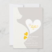 Liefde mama's Tummy Twins Zwangerschap Aankondigin Aankondiging (Voorkant)