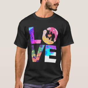 Liefde Mana s Kleurrijke Zeekoe Trichechidae Mana T-shirt