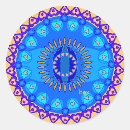 Liefde Mandala Sticker (Voorkant)