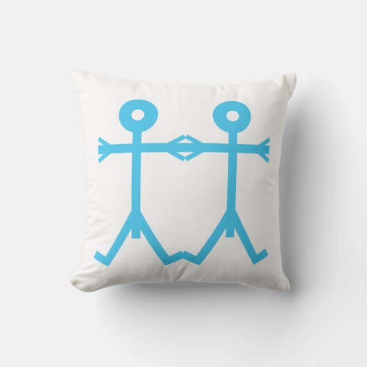 Liefde Mannen Icon Art Kussen (Voorkant)