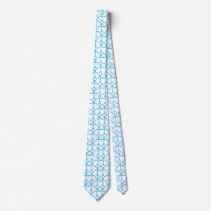 Liefde Mannen Icoon Kunst Blauw Stropdas